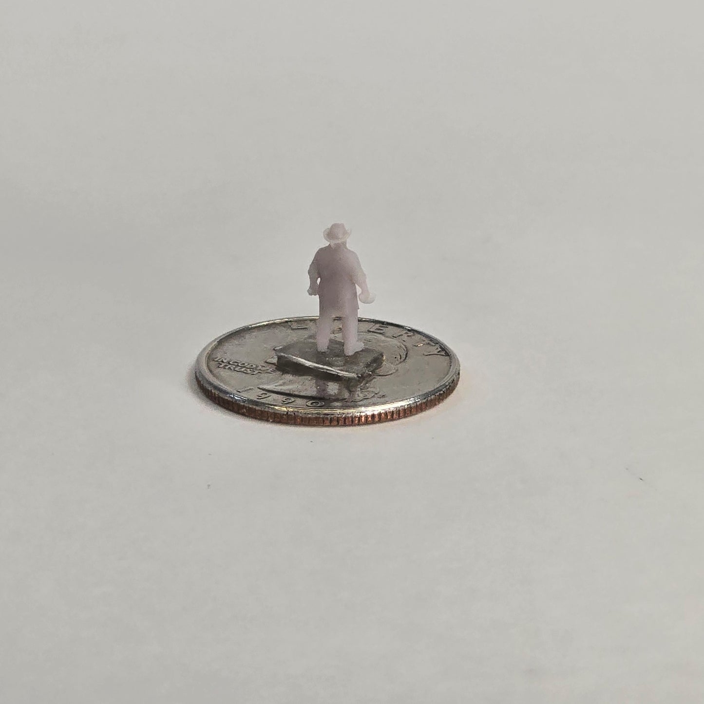 N Scale 12mm Chuckwagon Cook “Cookie” – Unpainted Resin Western Figure
