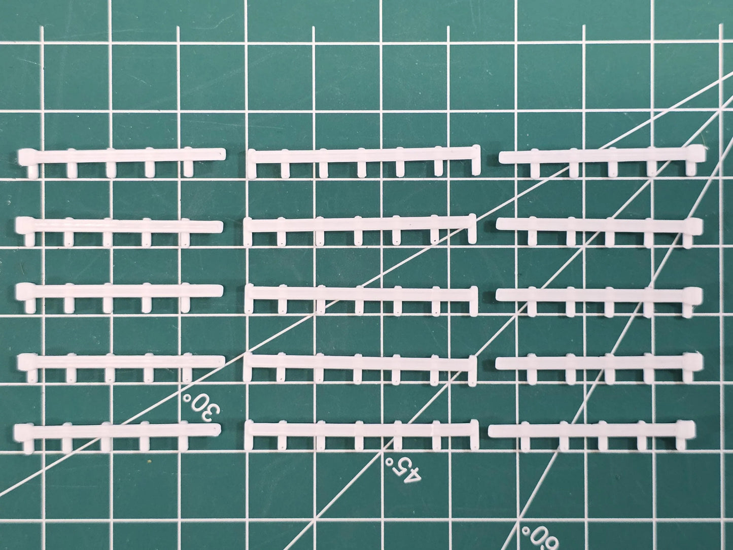 N scale guard rail set 3D printed for Pioneer Barnyard styles, Dioramas Model