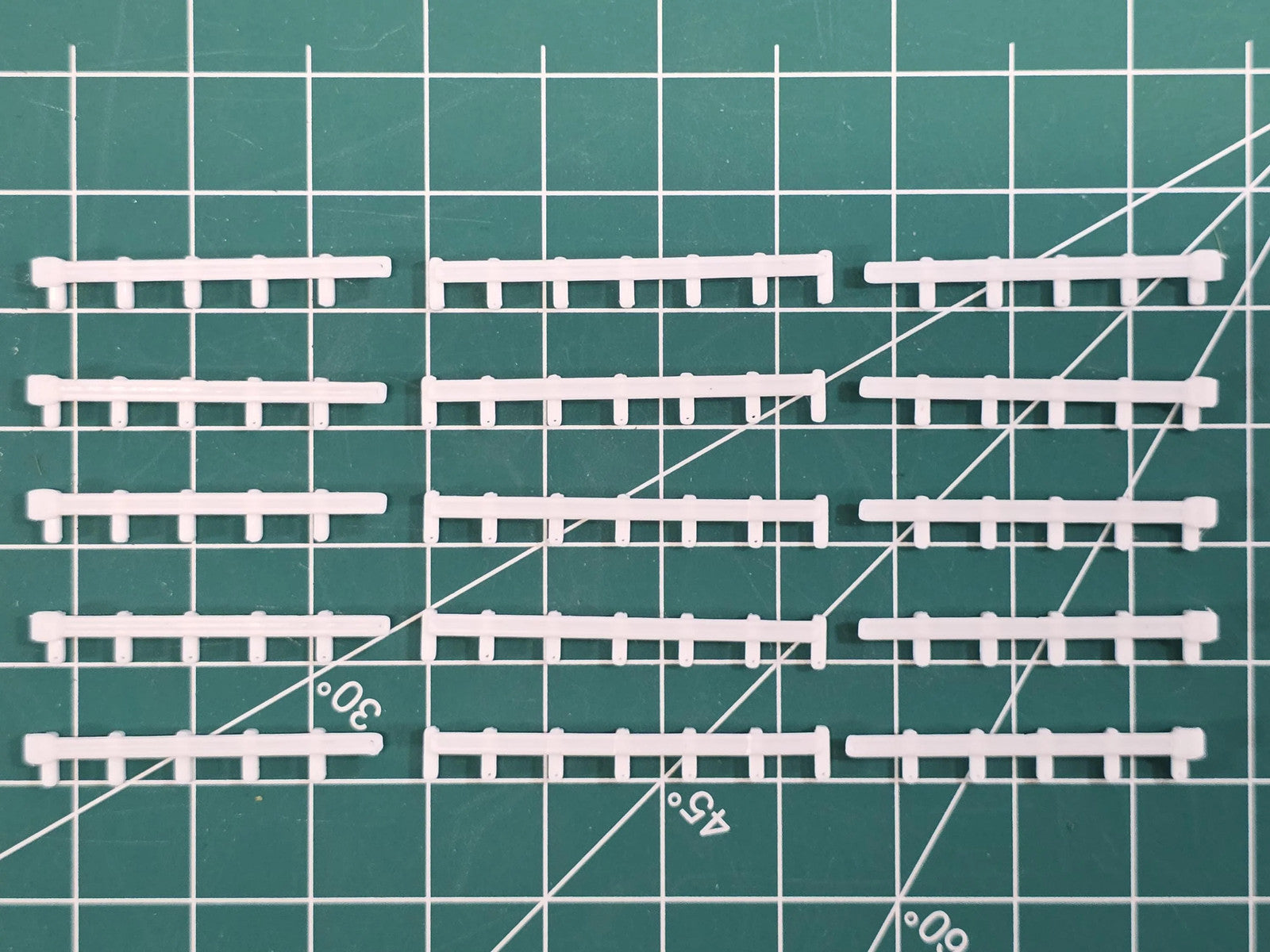 N scale guard rail set 3D printed for Pioneer Barnyard styles, Dioramas Model