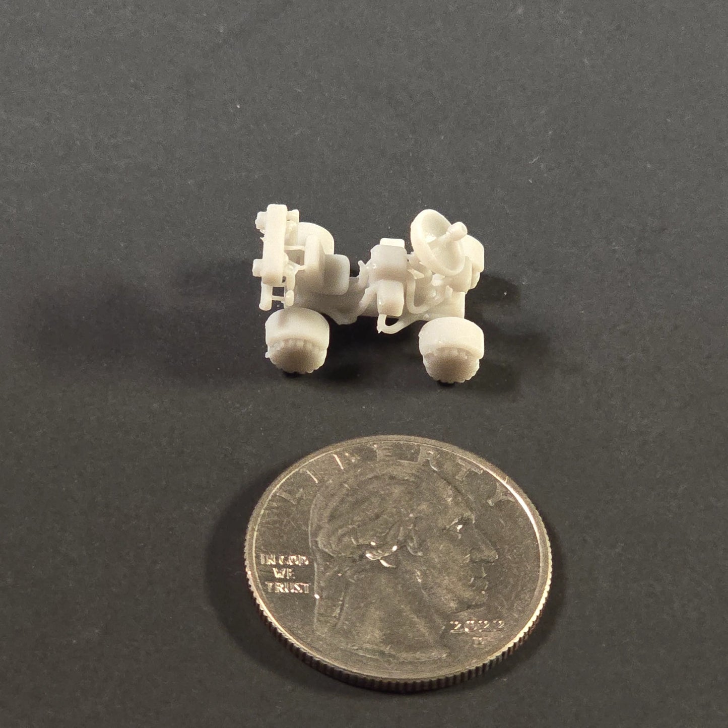 Miniature Lunar Rover Collectible in Sculptural Resin (Unpainted) Prop