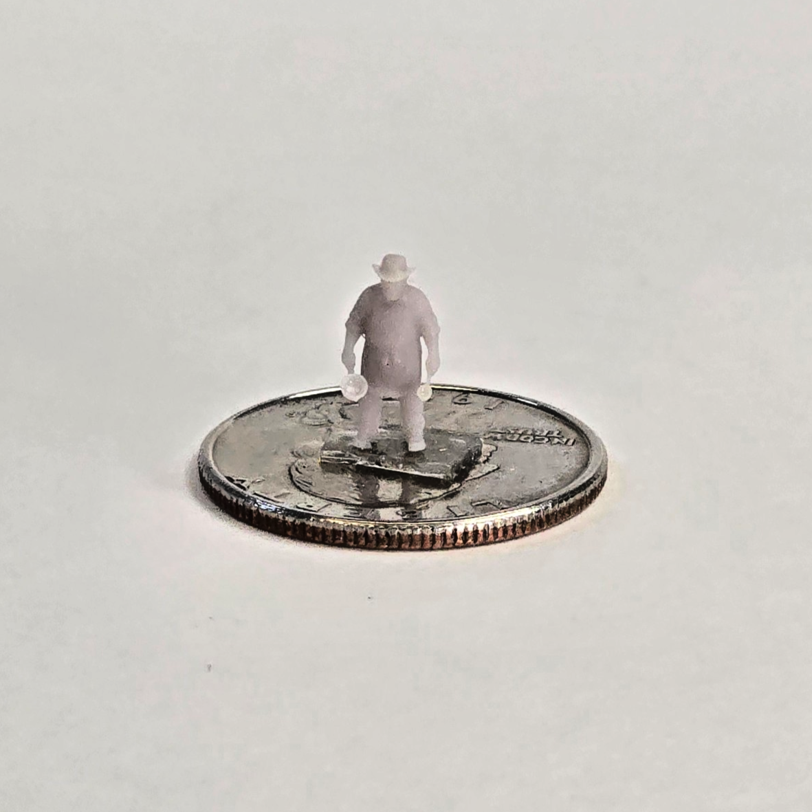 N Scale 12mm Chuckwagon Cook “Cookie” – Unpainted Resin Western Figure