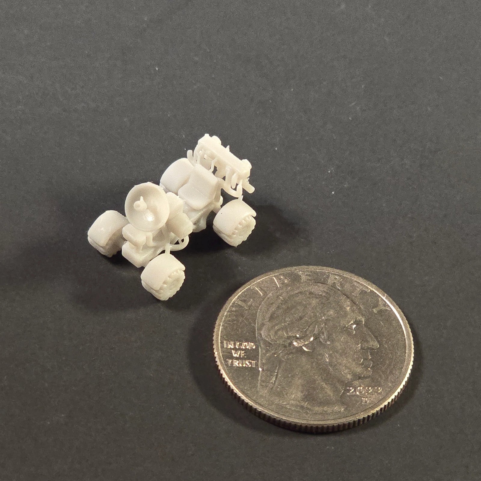 Miniature Lunar Rover Collectible in Sculptural Resin (Unpainted) Prop
