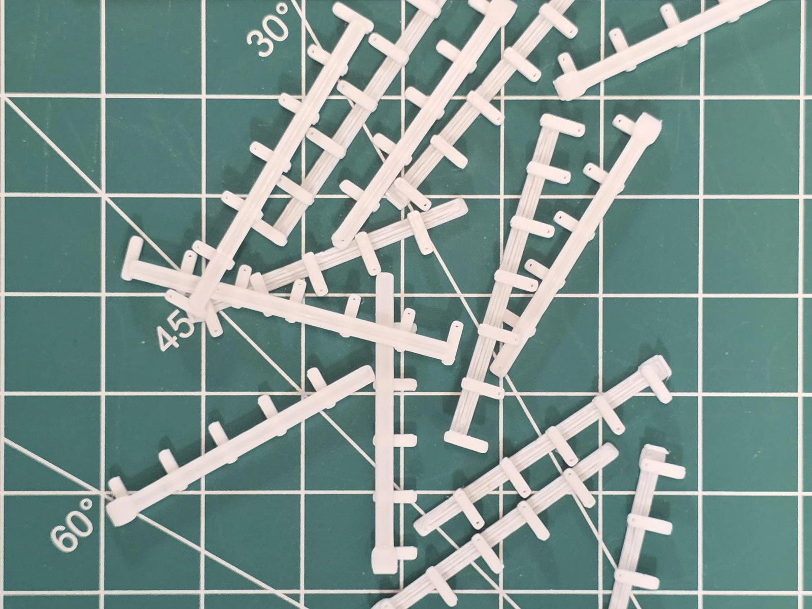 N scale guard rail set 3D printed for Pioneer Barnyard styles, Dioramas Model