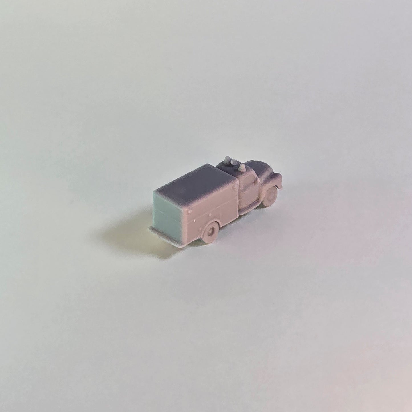 N scale Rescue Truck – Vintage Emergency Vehicle Resin Miniature for Diorama