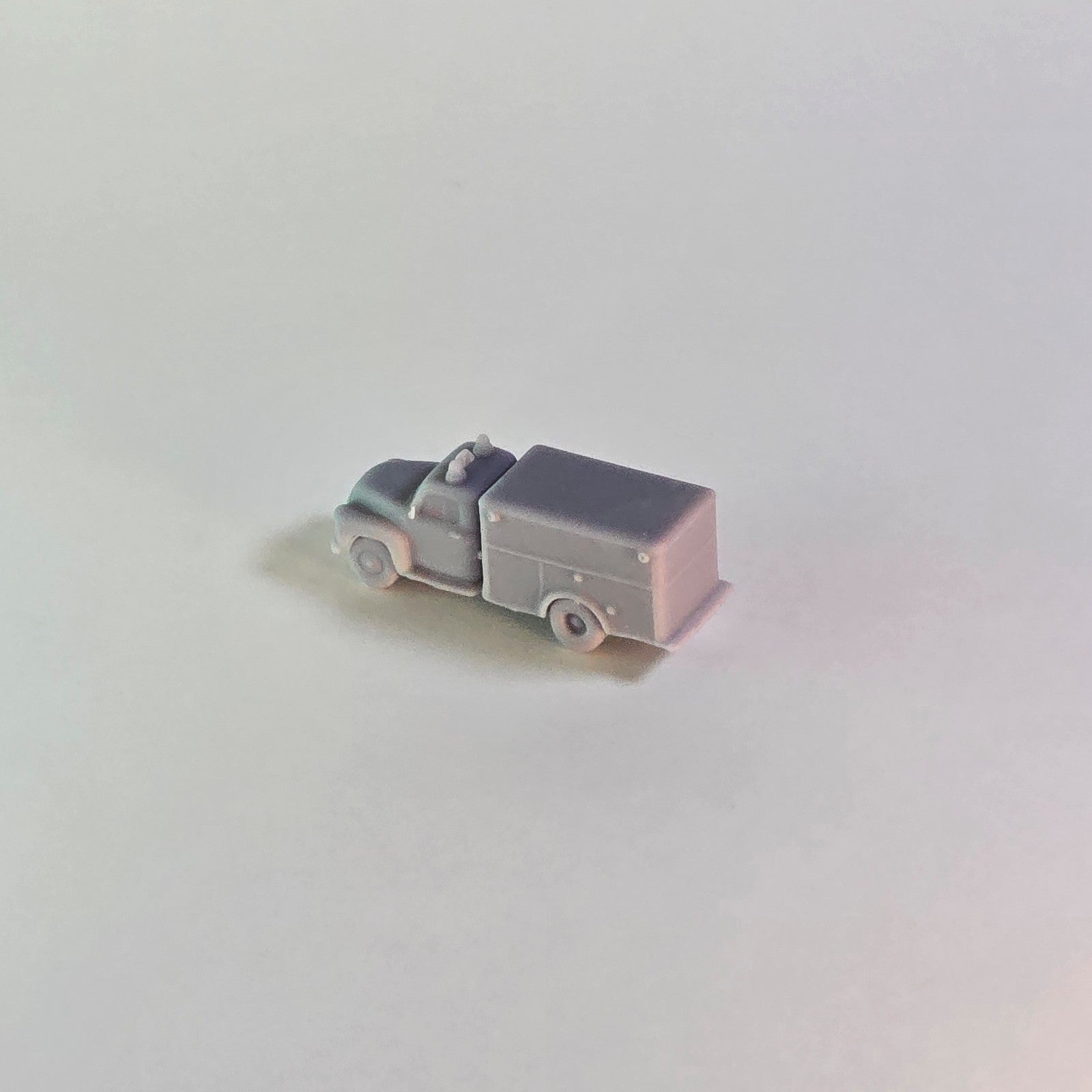 N scale Rescue Truck – Vintage Emergency Vehicle Resin Miniature for Diorama