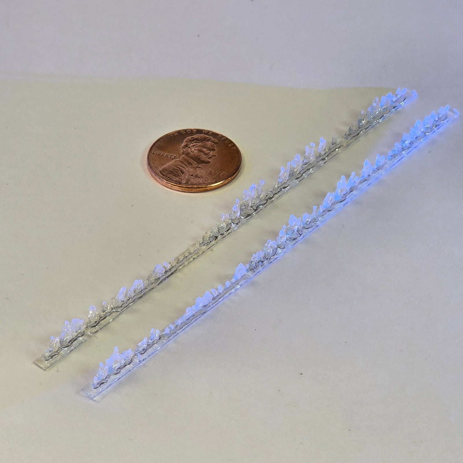 Clear Flame Strips for DeLorean Time Machine | N Scale Props | eBay-Style