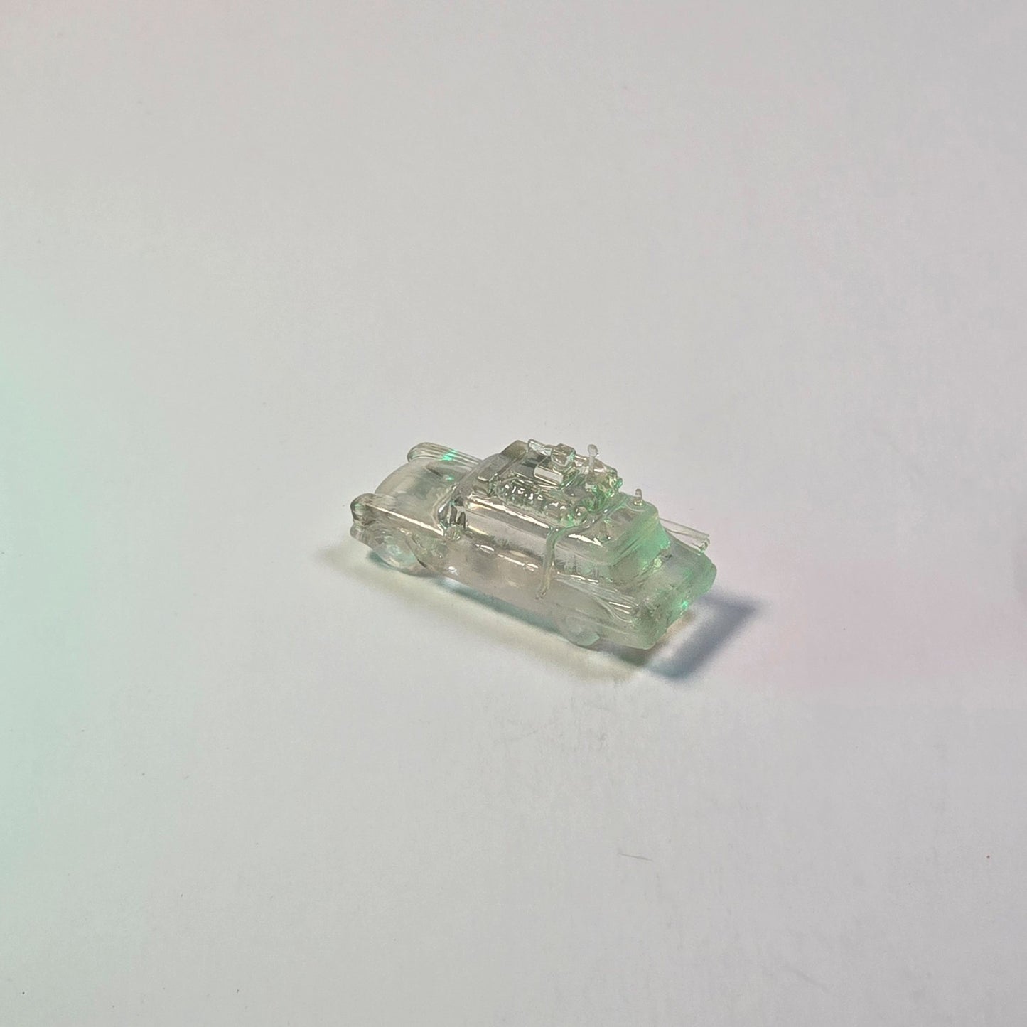 Clear Ghostbuster Car – Unpainted Resin for Dioramas & LED Lighting