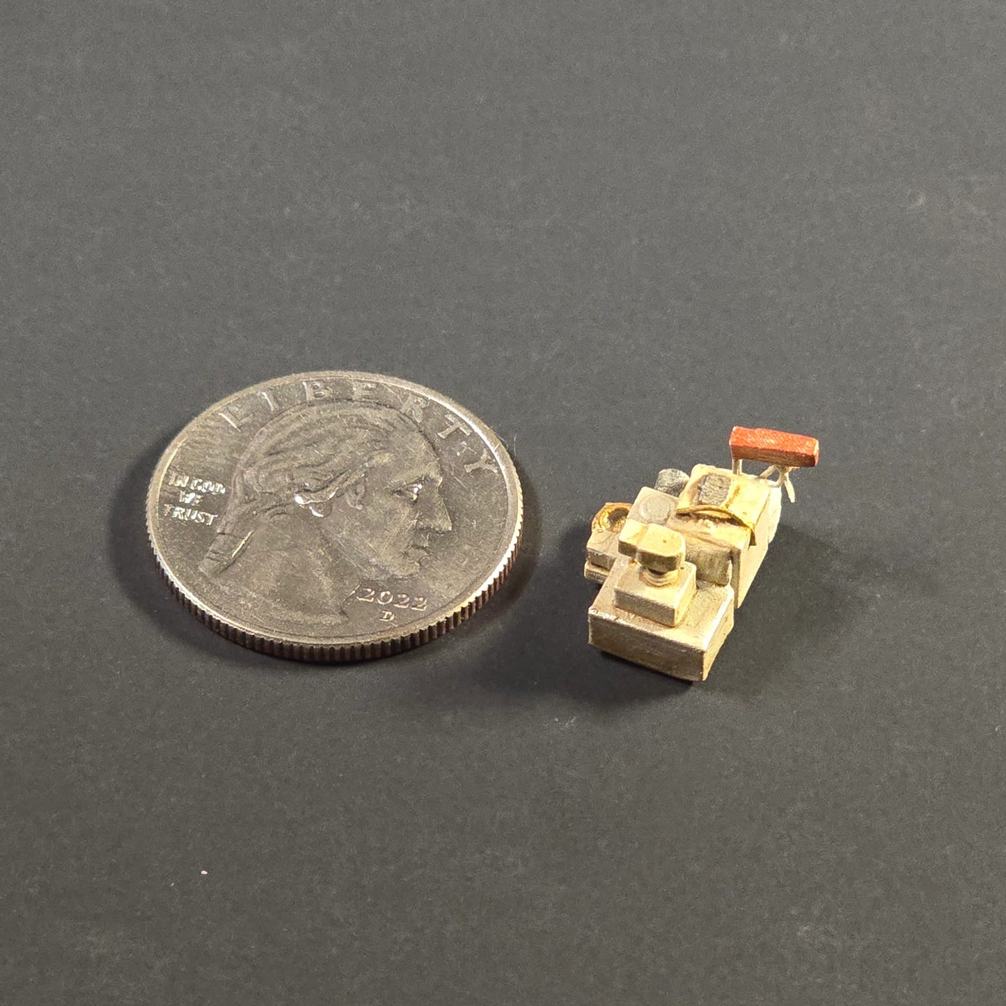 Miniature Lunar Tools & Supplies Module in Sculptural Resin (Unpainted) Prop