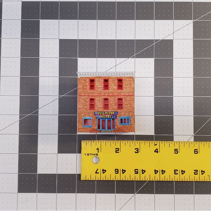 Ready Built N Scale Ready-Built Old City Hotel – Painted, Weathered, and Layout-Ready