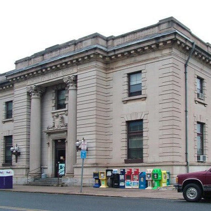 N Scale Historic Meriden Post Office (1909) – Ready-Built Beaux-Arts Miniature for Model Railroad Layouts & Dioramas