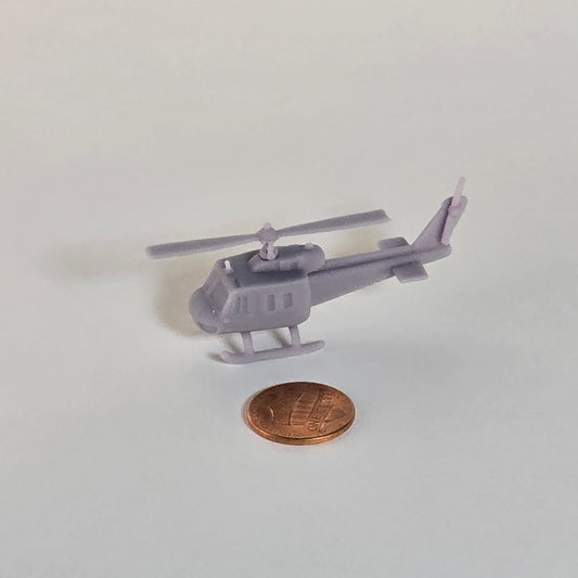 N scale Bell Huey Helicopter – Resin Model Vehicle