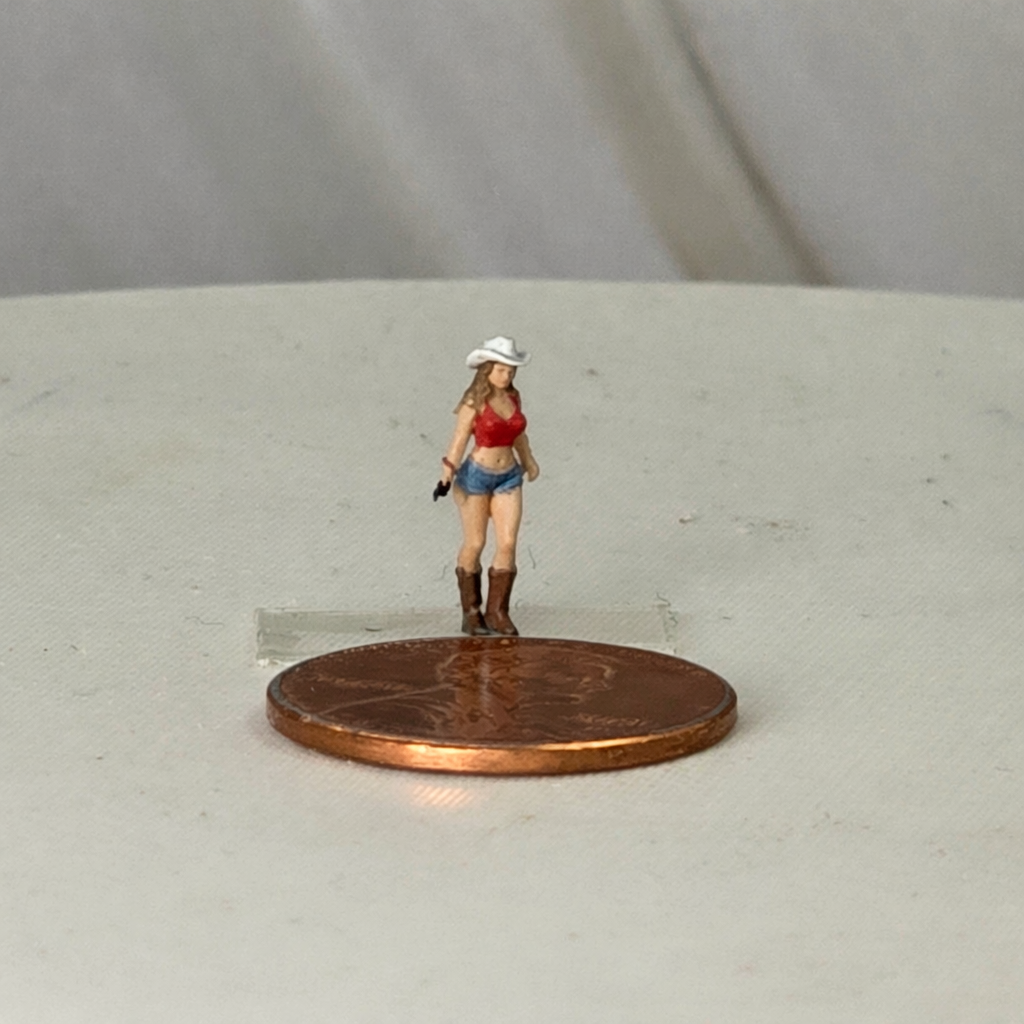 N Scale People – Modern Cowgirl Figure (Unpainted)
