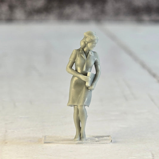 28mm scale Resin Printed Nurse – Diorama, doll houses, scale modelers, camera props, scene building