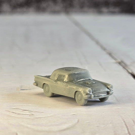 12mm Resin Printed 1950s Ford Thunderbird – Miniature Car Diorama, doll houses, scale modelers, camera props, scene building