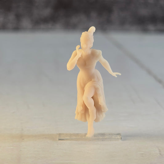 💃 28mm "Trixie Twostep" – Dancing Saloon Girl Resin Miniature