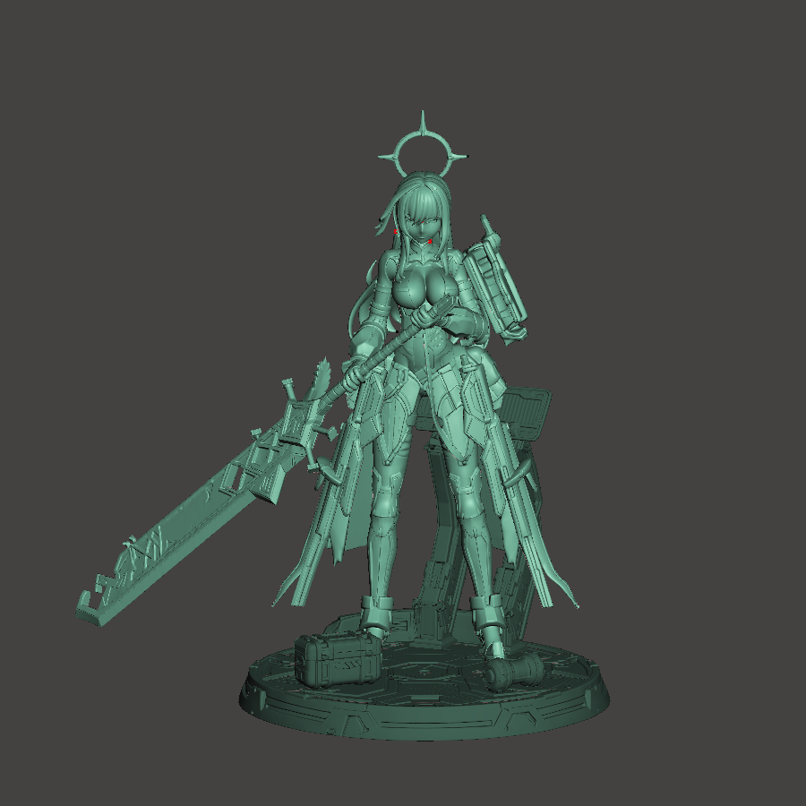 Desk Mate – Astra Halo Vanguard – Made-to-Order Resin Desktop Collectible – 90mm