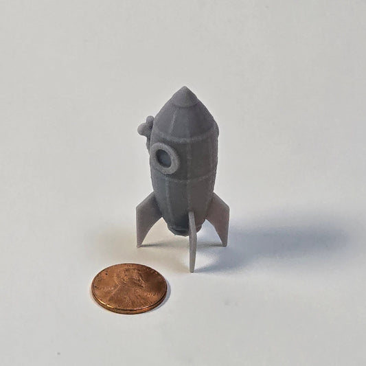 N scale Hugo-Style Rocket Ship – Resin Model Vehicle