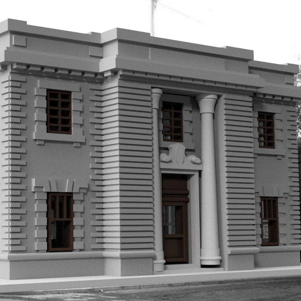 N Scale Historic Meriden Post Office (1909) – Ready-Built Beaux-Arts Miniature for Model Railroad Layouts & Dioramas