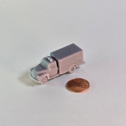 N scale Rescue Utility Truck – Resin Model Vehicle