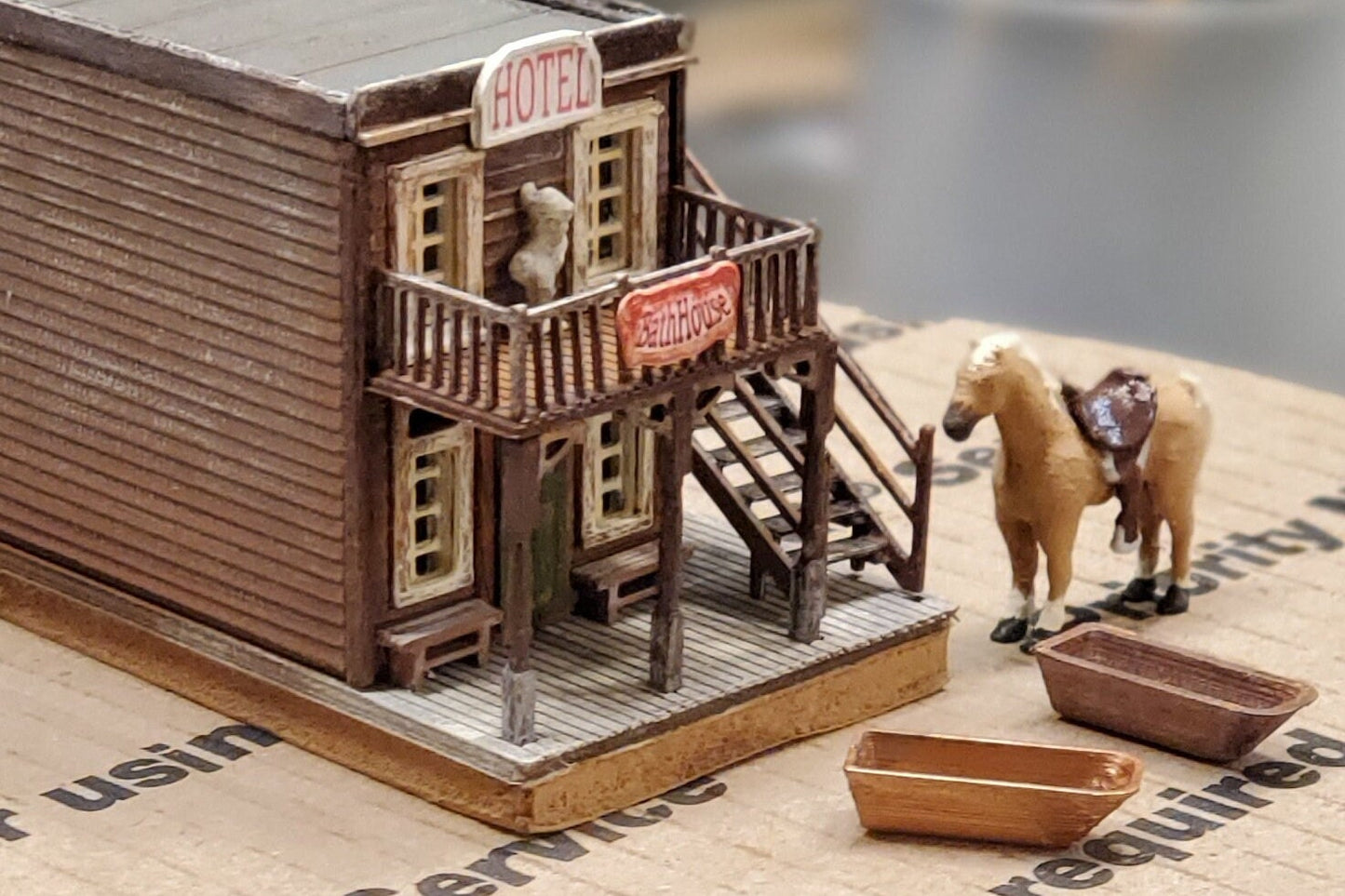 N Scale Old Western Ghost Town Sample Kit - Accessories - 3D Printed