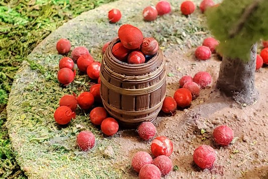 O scale Wood Keg Barrels for Model trains can also be use for Dioramas, Dollhouses, Miniatures, War gaming, Crafts, Displays, UNPAINTED 5pk