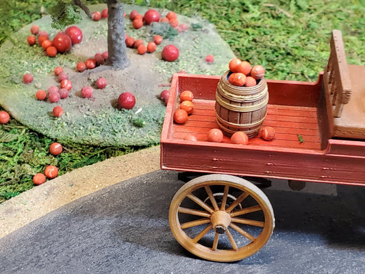 O gauge Wagon Wheel set 1800's style 3D printed , . Dioramas, Western's, Dollhouse, Miniature, War gaming, UNPAINTED Model 5 Pack - Trains