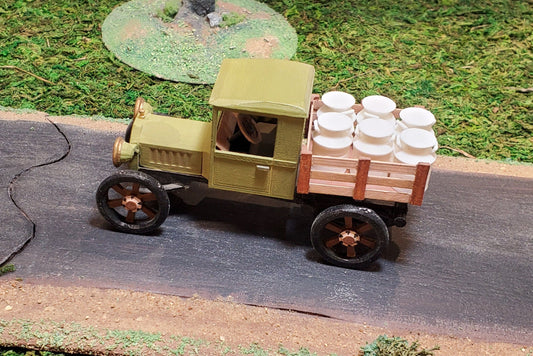 O scale Milk cans 3D printed for Model trains also used for Pioneer Barnyard style Dioramas Dollhouses Miniatures War Craft UNPAINTED (5 pak