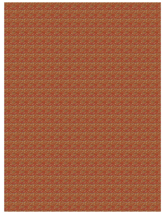 Instant Download N scale Brick wallpaper-8 1/2" x 11 PDF Seamless texture for Dollhouse, Dioramas, Model Trains, gaming, roads, skins