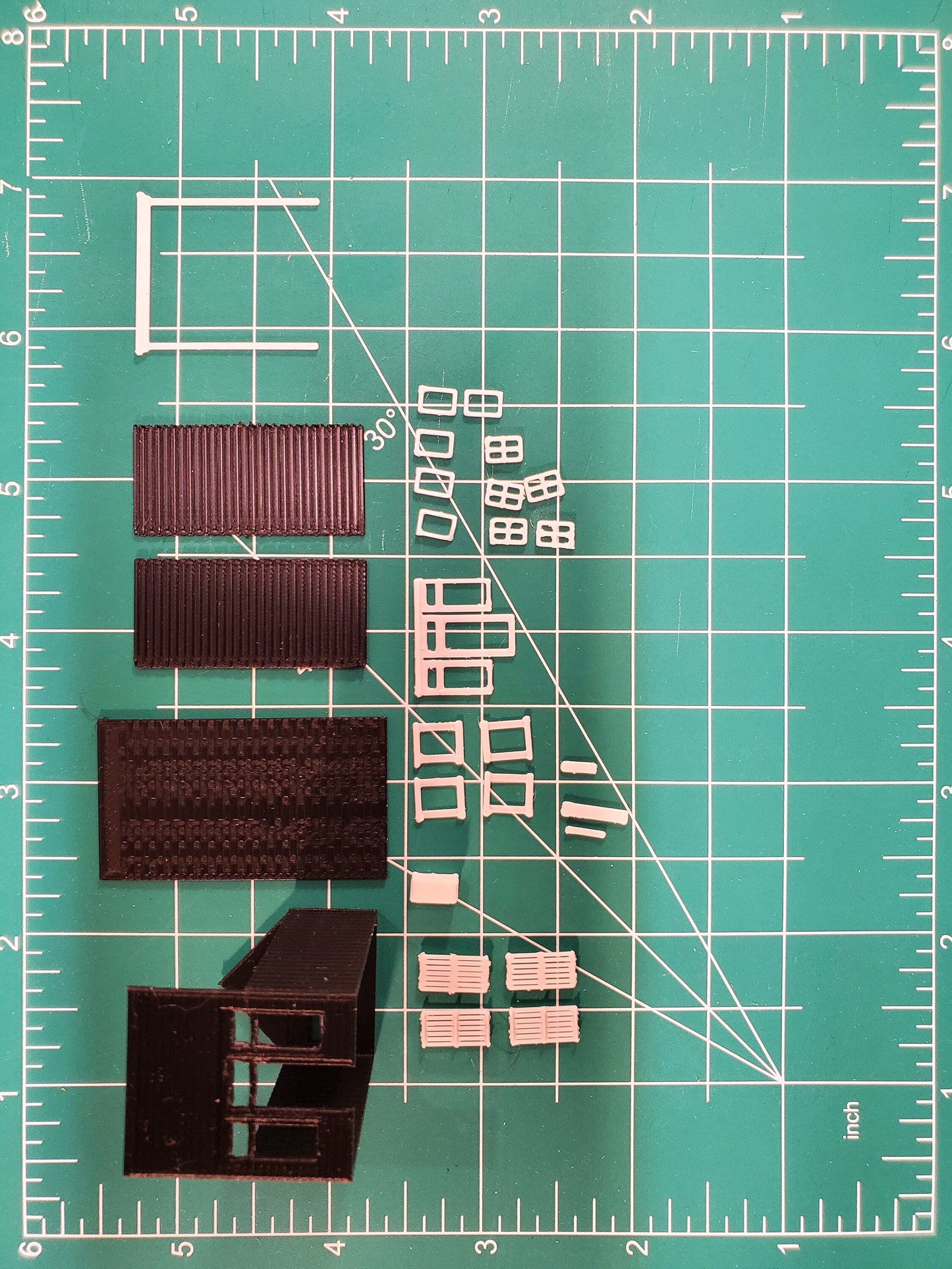 3D printed Z scale plastic model Old western Pioneer building Kit-Western Jailhouse- UN painted kit with instructions - Dioramas - Terrain