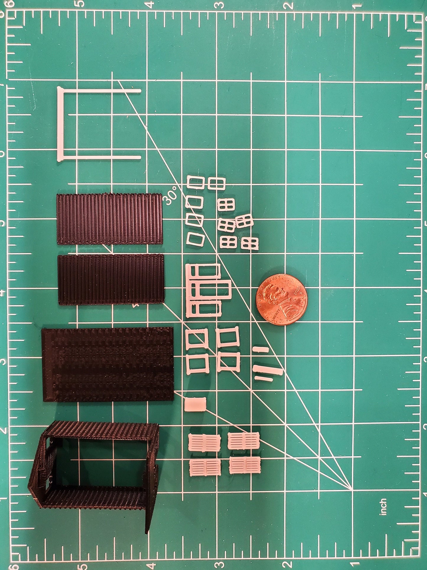 3D printed Z scale plastic model Old western Pioneer building Kit-Western Jailhouse- UN painted kit with instructions - Dioramas - Terrain