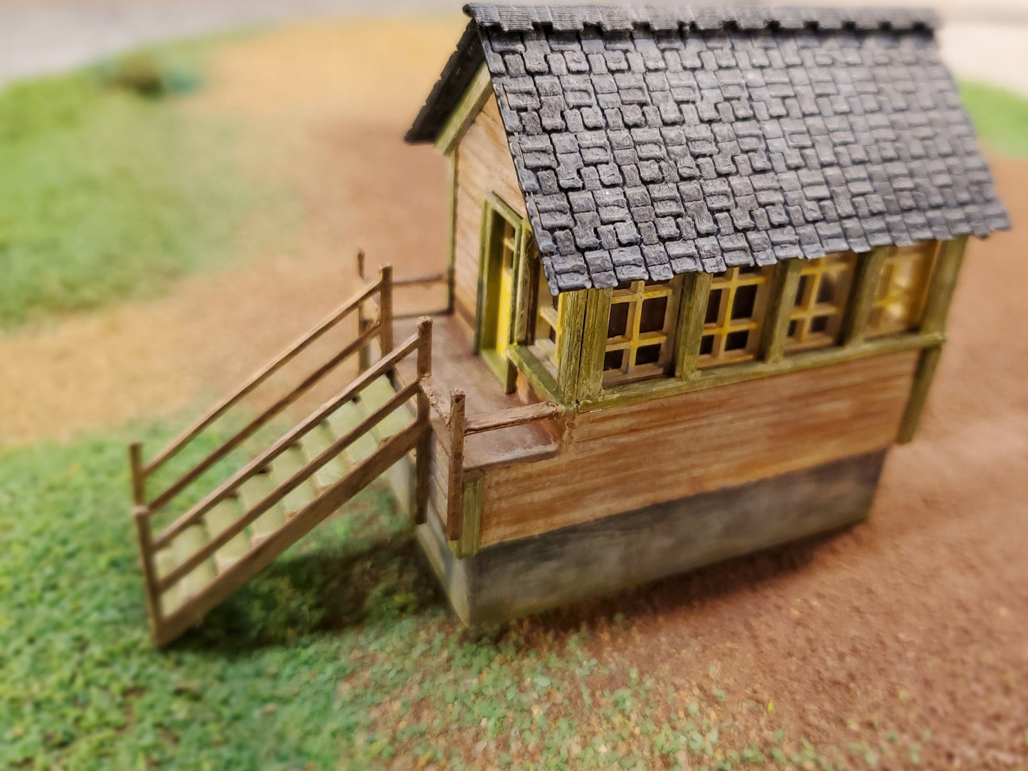 N scale 3D printed Signal Box Tower Kit. Unpainted w/ instructions for Dioramas, Terrain, War gaming, Dollhouse, Miniatures, Model trains