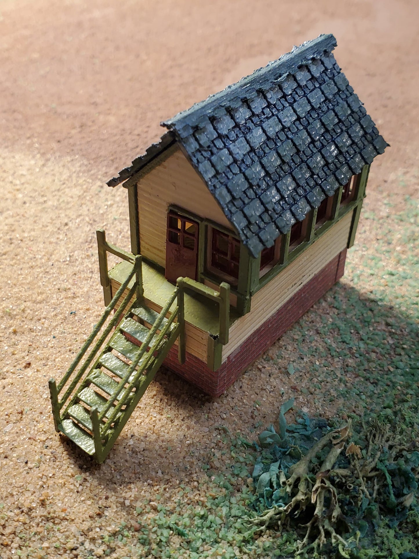 N scale 3D printed Signal Box Tower Kit. Unpainted w/ instructions for Dioramas, Terrain, War gaming, Dollhouse, Miniatures, Model trains
