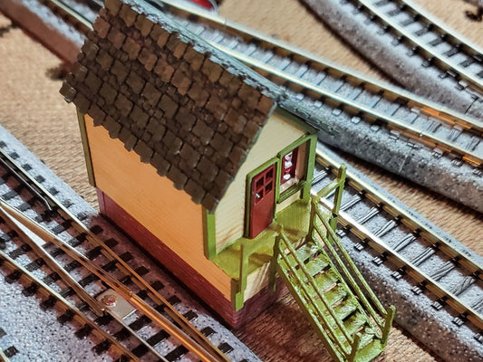 N scale 3D printed Signal Box Tower Kit. Unpainted w/ instructions for Dioramas, Terrain, War gaming, Dollhouse, Miniatures, Model trains