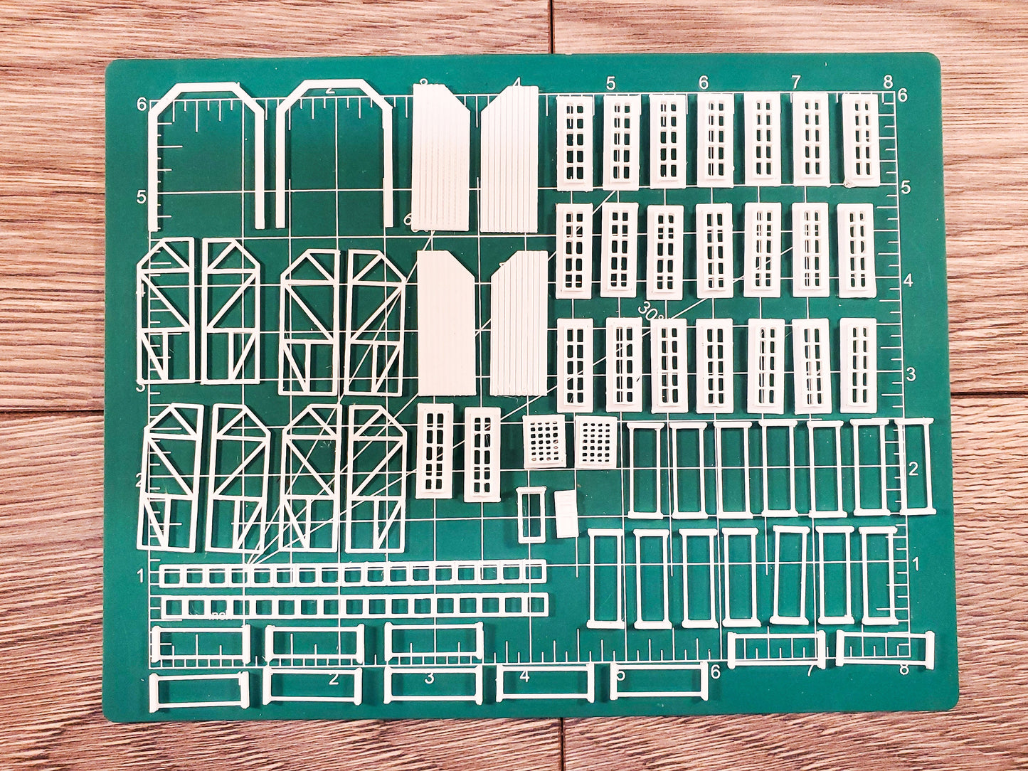 N Scale 3D-printed model kit Single Engine house with instructions unpainted. Perfect for dioramas, dollhouses, & model trains.