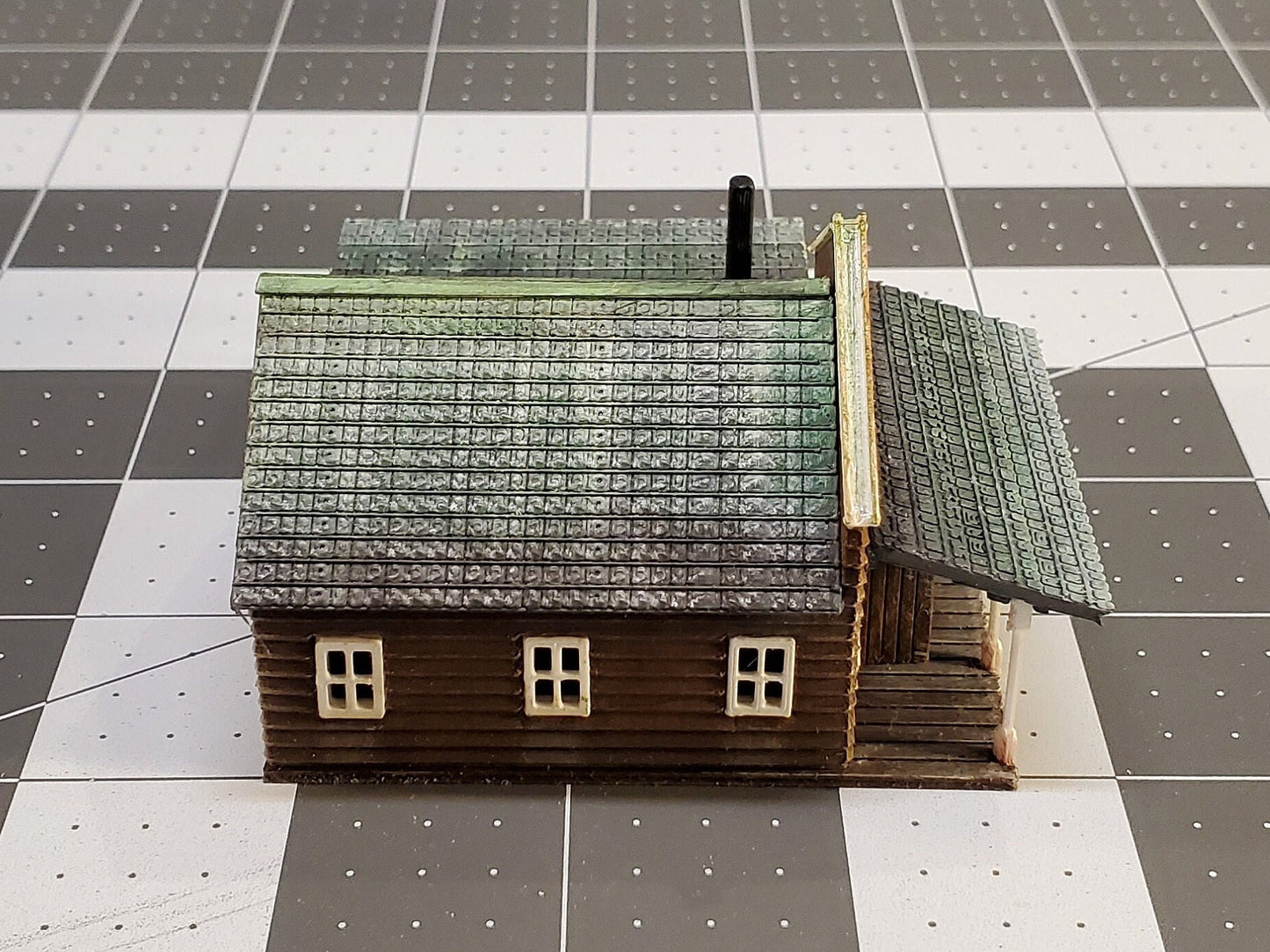 N scale 3D printed Pioneer building Kit - BLACKSMITHY - UN painted with instructions. Great for Dioramas, Terrain miniatures, Model trains.