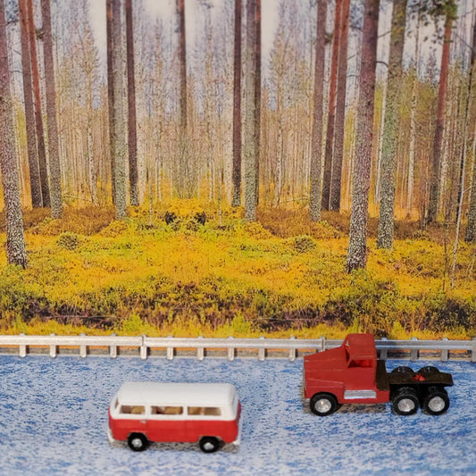 N scale guard rail set 3D printed for Pioneer Barnyard styles, Dioramas Model trains Dollhouse Miniatures War Craft UNPAINTED set of 5
