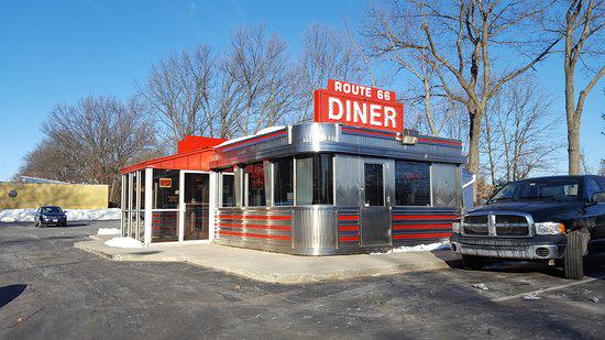 Nscale route 66 Diner-Lighted,Weathered, Ready-Built Miniture for Model Railroad Layout,Diorama scene, or Train Display