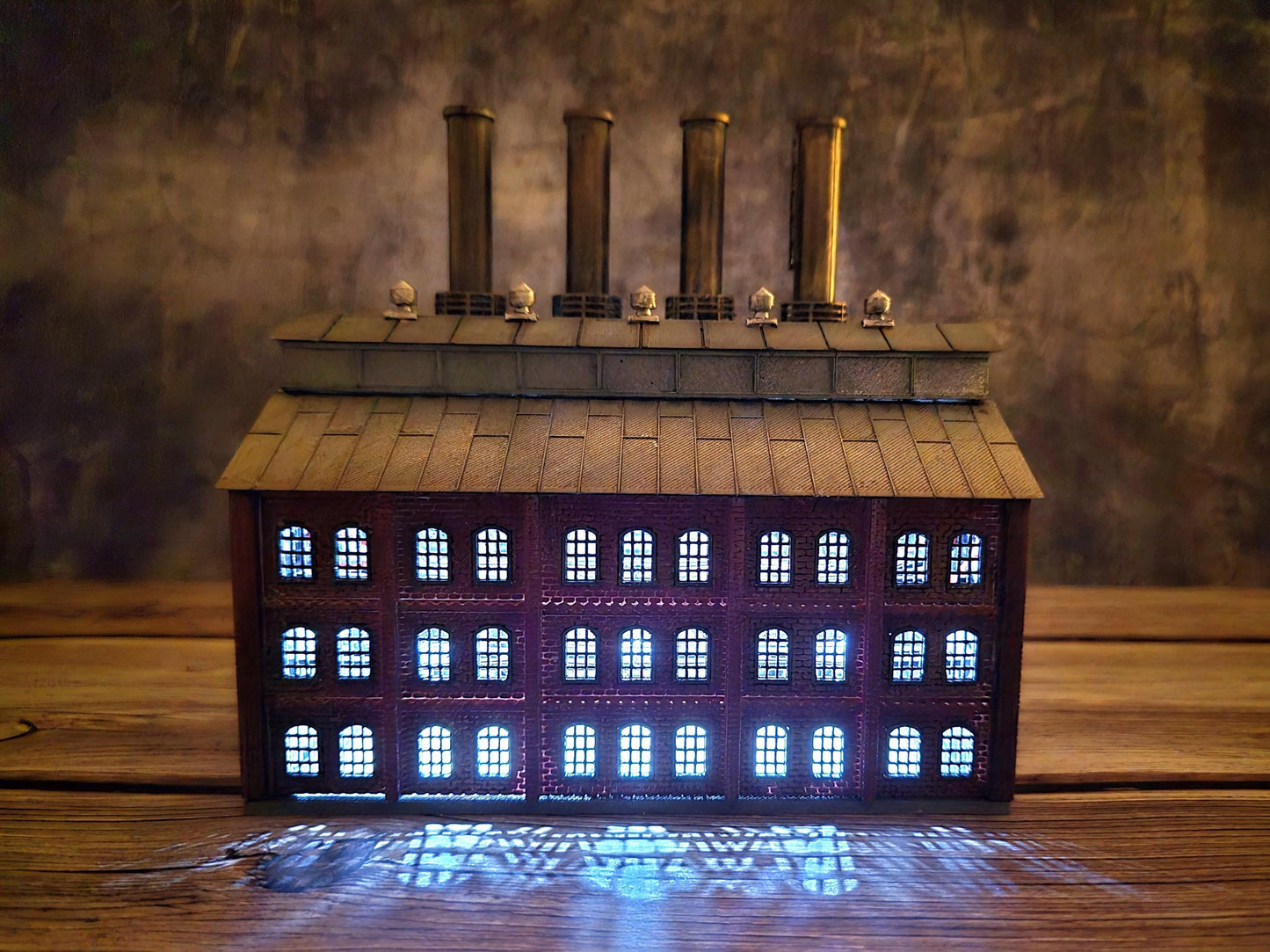 Pre Order Ready Built Power Plant Factory N Scale Building Model Railroad Layouts - with Lights, Pre Order Only.  not a Kit