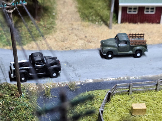 N scale 2 Ready-to-go  Handcrafted 3D-Printed Apache Truck Kit - Customizable Model Railroad Accessory, Dioramas, Miniatures, Collectors