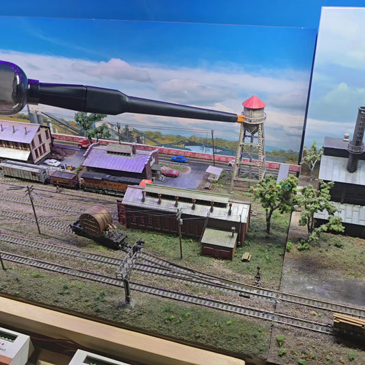 Duster Buster Cordless Vacuum Cleaner with soft Brush, perfect for Model Railroads, Miniatures, and Dioramas, safe & Effective Dust Removal.