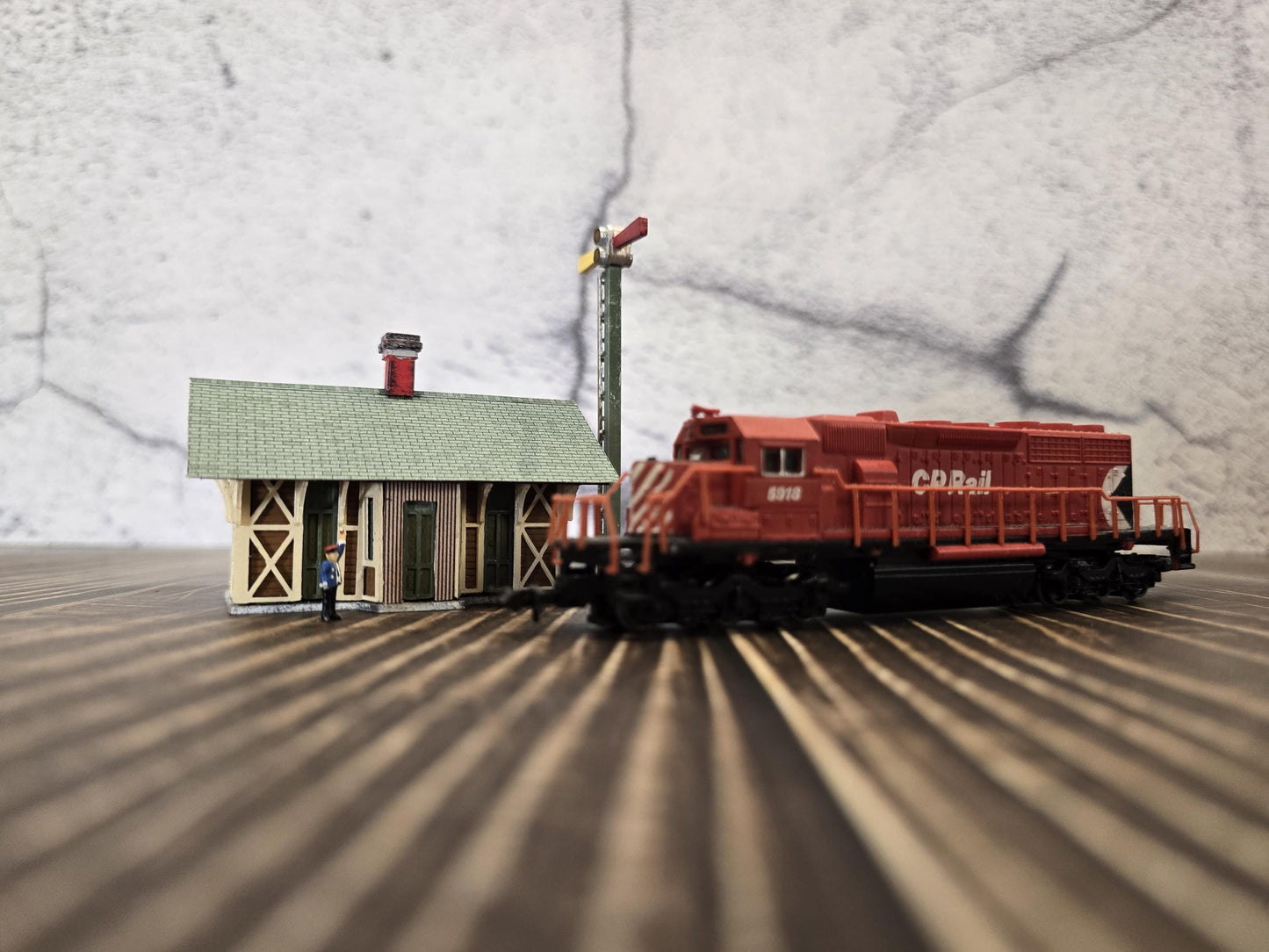 Miniature Monday Special N Scale Ready Built Stewart Depot  Building Model Railroad Layouts, Handcrafted Detailing, Dioramas, Desktop display
