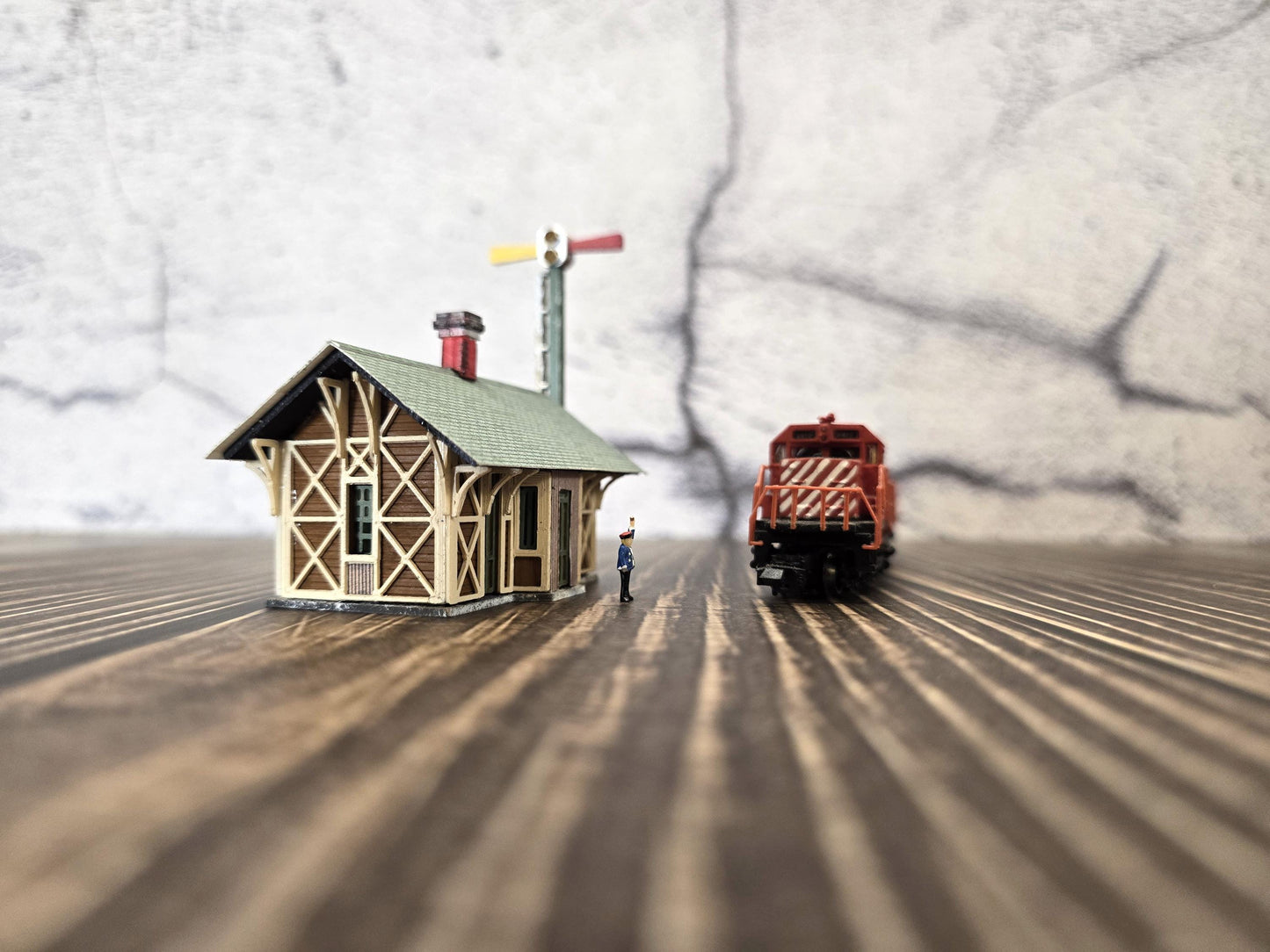 Miniature Monday Special N Scale Ready Built Stewart Depot  Building Model Railroad Layouts, Handcrafted Detailing, Dioramas, Desktop display