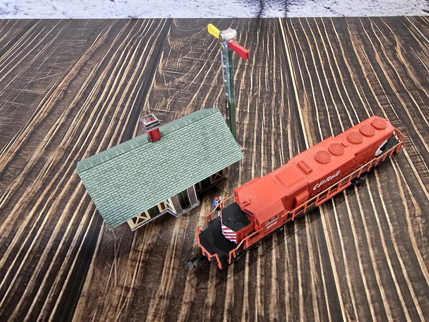 Miniature Monday Special N Scale Ready Built Stewart Depot  Building Model Railroad Layouts, Handcrafted Detailing, Dioramas, Desktop display