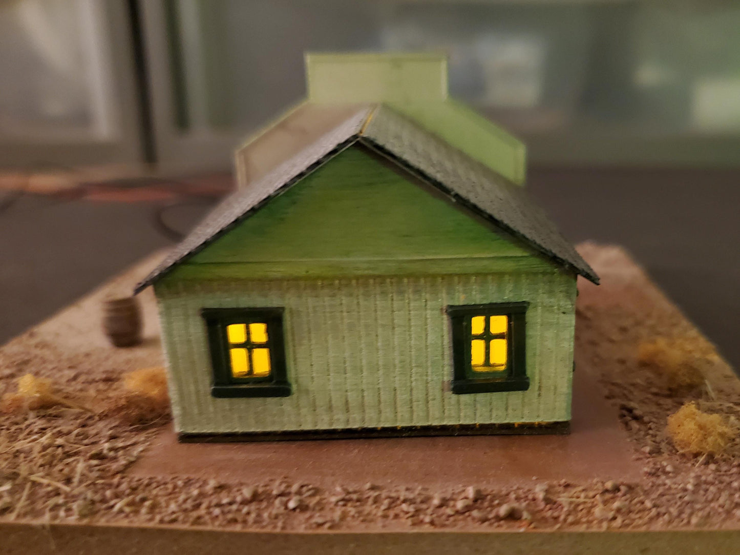 N scale MERCANTILE general store - 3D printed model Old western building Kit- Unpainted building with instructions - Dioramas - Terrain